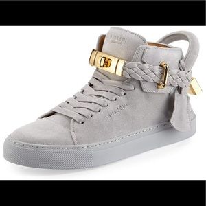 Buscemi Gray and Gold Women's Sneakers